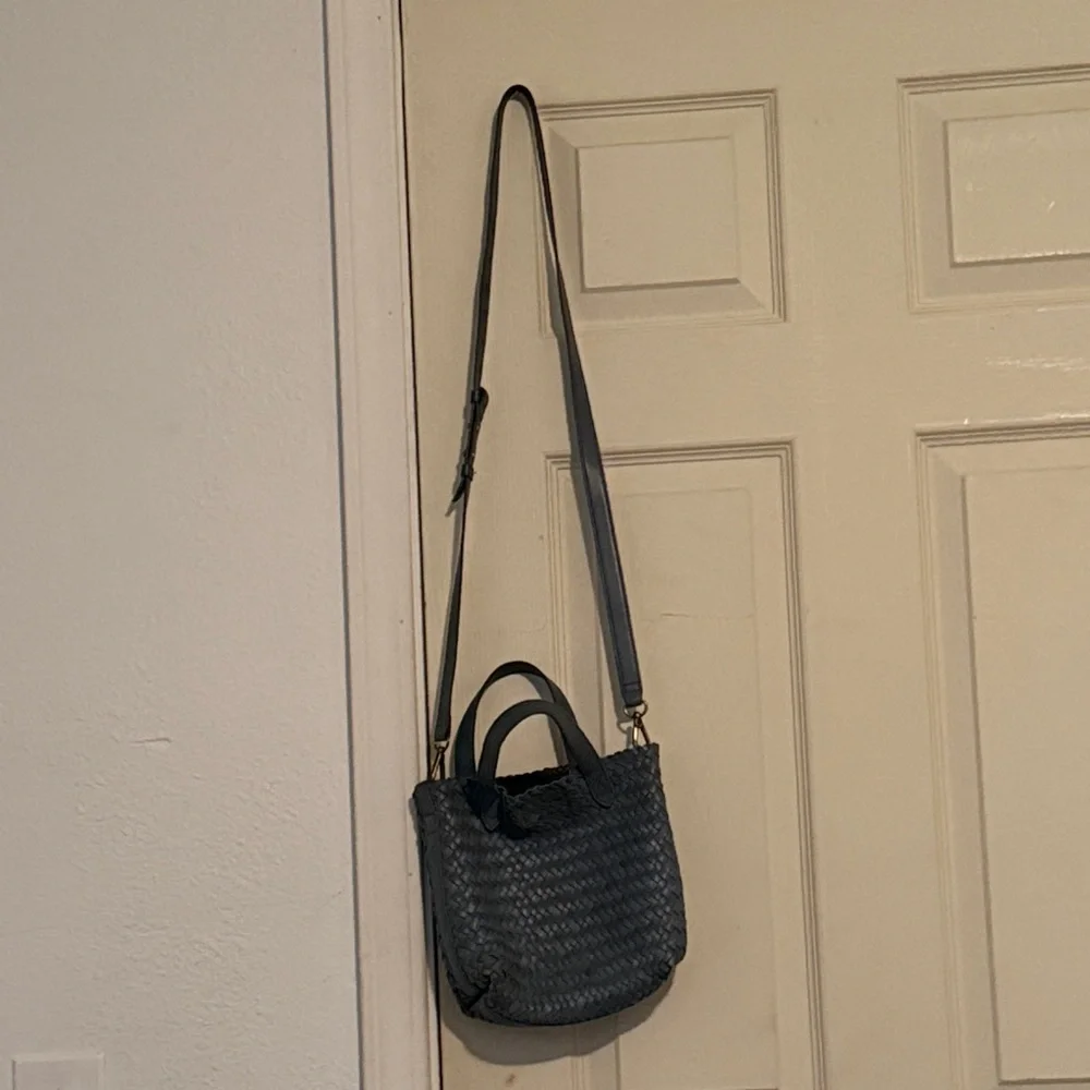 Madewell Woven Crossbody Bag in Dark Gray - Picture 1 of 3